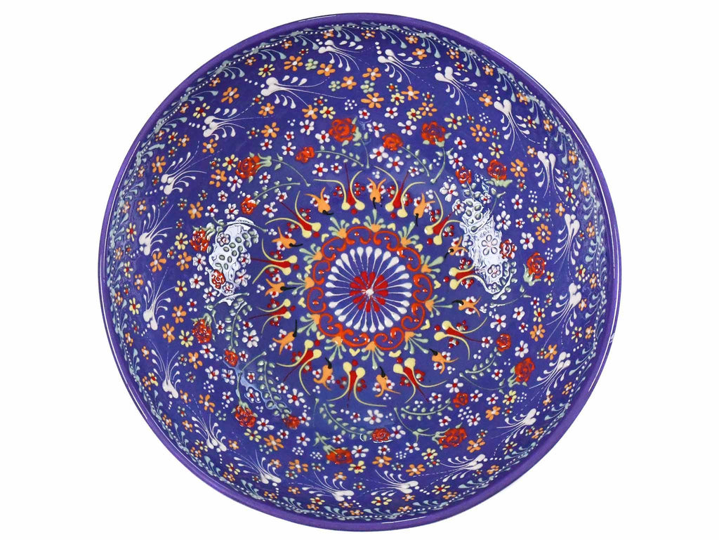 25 cm Turkish Bowls Dantel Collection Purple Design 1 Ceramic Sydney Grand Bazaar 