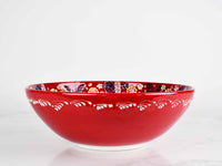 25 cm Turkish Bowls Dantel Collection Red Design 3 Ceramic Sydney Grand Bazaar 