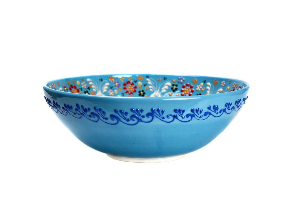 25 cm Turkish Bowls Dantel Light Blue Ceramic Sydney Grand Bazaar 