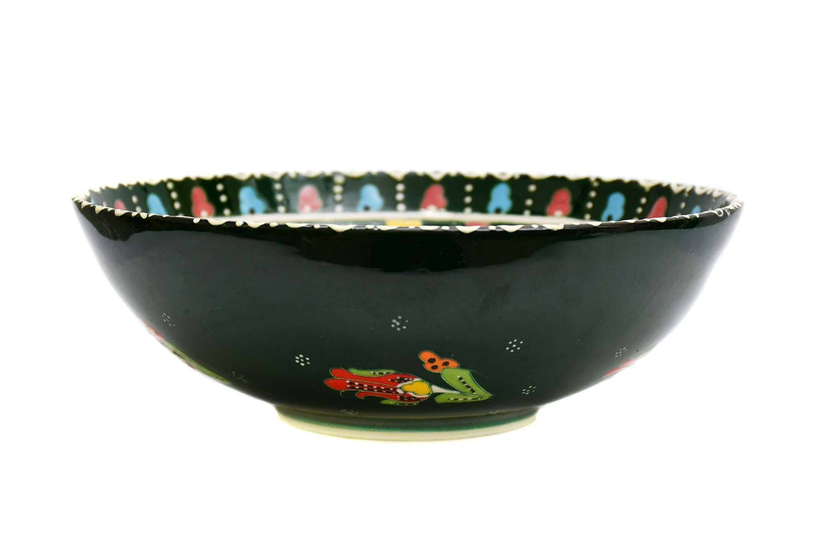 25 cm Turkish Bowls Flower Green Ceramic Sydney Grand Bazaar 