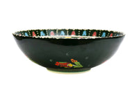 25 cm Turkish Bowls Flower Green Ceramic Sydney Grand Bazaar 