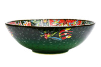 25 cm Turkish Bowls Flower Green Ceramic Sydney Grand Bazaar 