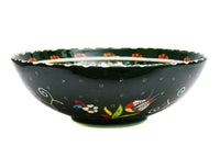 25 cm Turkish Bowls Flower Green Ceramic Sydney Grand Bazaar 