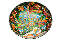 25 cm Turkish Bowls Flower Green Ceramic Sydney Grand Bazaar 