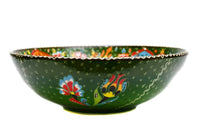 25 cm Turkish Bowls Flower Green Ceramic Sydney Grand Bazaar 