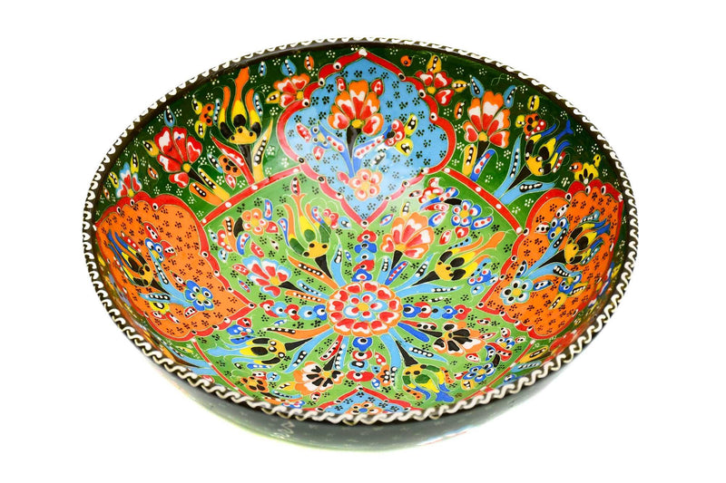 25 cm Turkish Bowls Flower Green Ceramic Sydney Grand Bazaar 4 