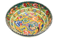 25 cm Turkish Bowls Flower Green Ceramic Sydney Grand Bazaar 8 