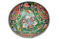 25 cm Turkish Bowls Flower Green Ceramic Sydney Grand Bazaar 