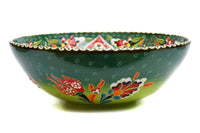 25 cm Turkish Bowls Flower Green Ceramic Sydney Grand Bazaar 