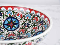 25 cm Turkish Ceramic Bowl Iznik Colorful Daisy Design 1 Ceramic Sydney Grand Bazaar 