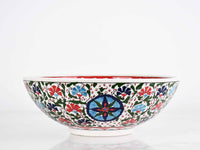 25 cm Turkish Ceramic Bowl Iznik Colorful Daisy Design 1 Ceramic Sydney Grand Bazaar 
