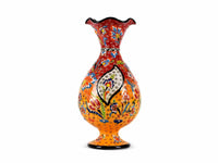25 cm Turkish Ceramic Vase Flower Red Yellow Ceramic Sydney Grand Bazaar 