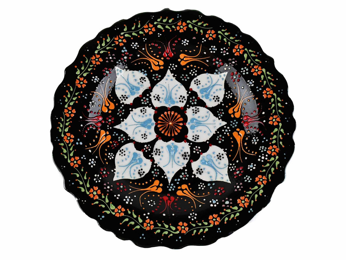 25 cm Turkish Plate Dantel Collection Black Ceramic Sydney Grand Bazaar 3 