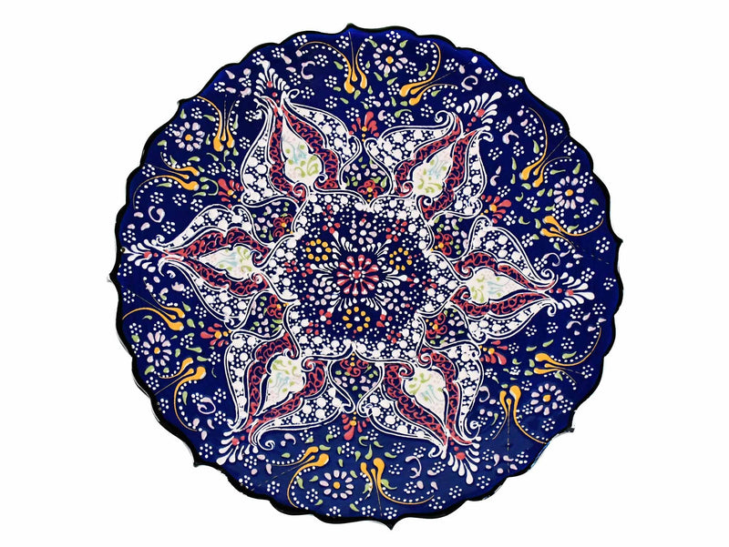 25 cm Turkish Plate Dantel Collection Blue Ceramic Sydney Grand Bazaar 1 