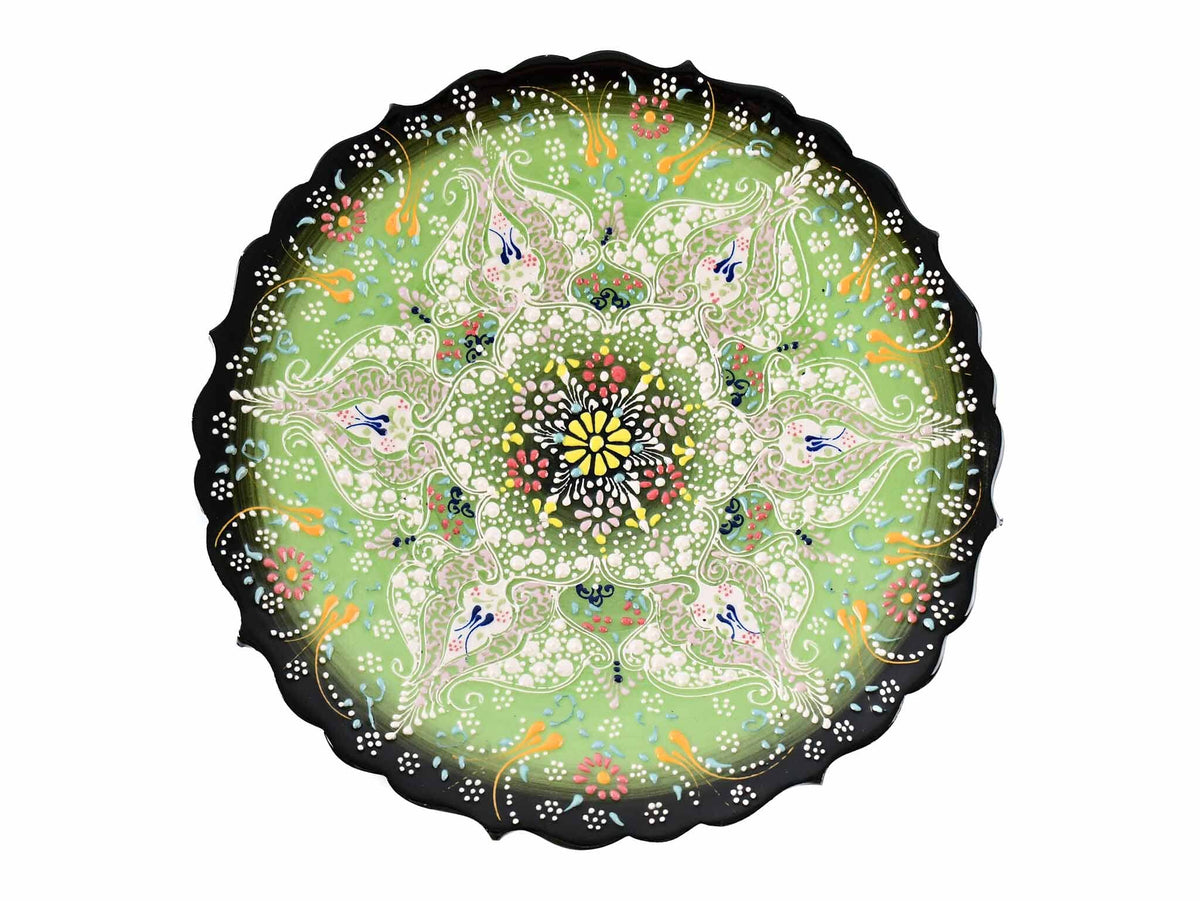25 cm Turkish Plate Dantel Collection Light Green Ceramic Sydney Grand Bazaar 2 