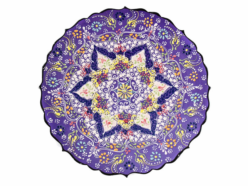 25 cm Turkish Plate Dantel Collection Purple Ceramic Sydney Grand Bazaar 1 