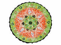 25 cm Turkish Plate Dantel Two Tone Light Green Ceramic Sydney Grand Bazaar 2 