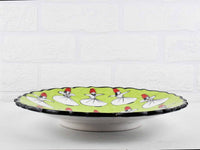 25 cm Turkish Plate Dervish Collection Light Green Ceramic Sydney Grand Bazaar 