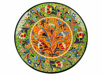 25 cm Turkish Plate Flower Collection Light Green Ceramic Sydney Grand Bazaar 2 