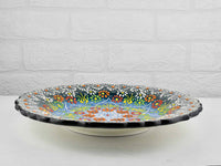 25 cm Turkish Plate New Lace Collection Green Ceramic Sydney Grand Bazaar 