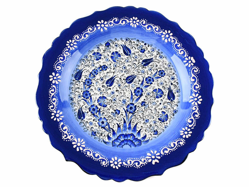 25 cm Turkish Plate New Millenium Collection Blue Ceramic Sydney Grand Bazaar 2 