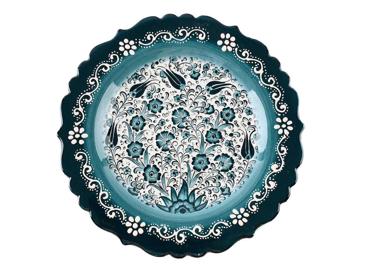 25 cm Turkish Plate New Millenium Collection Green Ceramic Sydney Grand Bazaar 3 