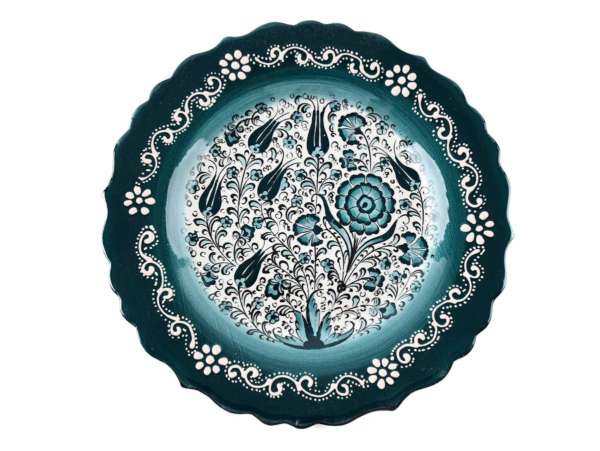 25 cm Turkish Plate New Millenium Collection Green Ceramic Sydney Grand Bazaar 4 