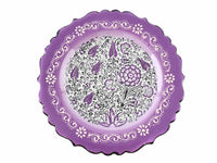 25 cm Turkish Plate New Millenium Collection Purple Ceramic Sydney Grand Bazaar 1 