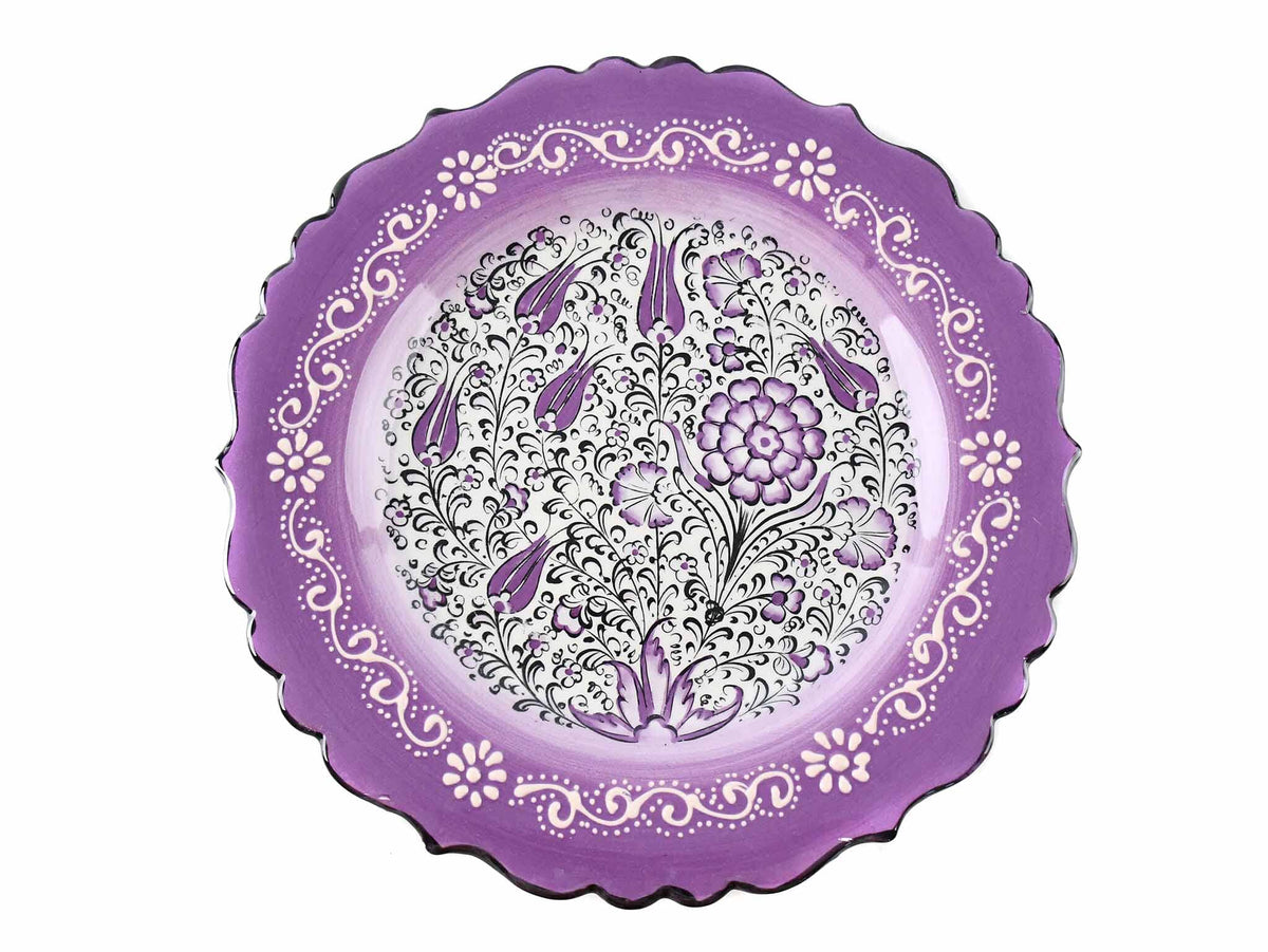 25 cm Turkish Plate New Millenium Collection Purple Ceramic Sydney Grand Bazaar 1 