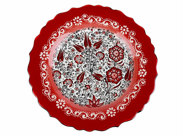 25 cm Turkish Plate New Millennium Collection Red Ceramic Sydney Grand Bazaar 1 