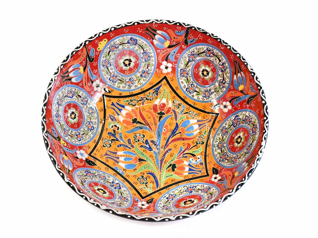 Turkish Ceramic Bowls Large Size Red Colour