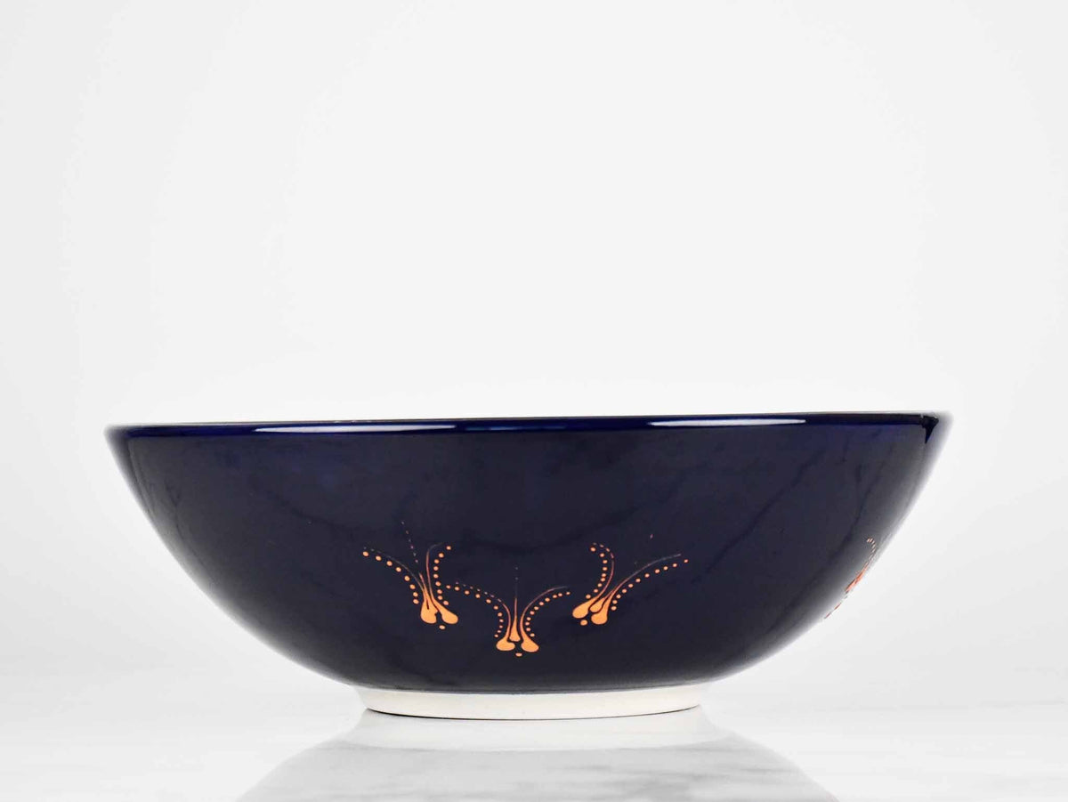 30 cm Turkish Bowl Dantel Collection Blue Design 3 Ceramic Sydney Grand Bazaar 