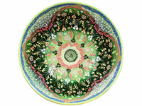 30 cm Turkish Bowl Dantel Collection Light Green Design 2 Ceramic Sydney Grand Bazaar 