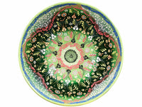 30 cm Turkish Bowl Dantel Collection Light Green Design 2 Ceramic Sydney Grand Bazaar 