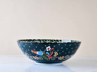 30 cm Turkish Bowls Flower Collection Green Design 8 Ceramic Sydney Grand Bazaar 