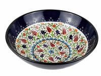 30 cm Turkish Bowls Millennium Collection Blue Design 3 Ceramic Sydney Grand Bazaar 