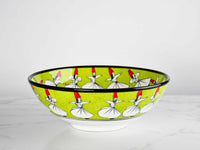 30 cm Turkish Ceramic Bowl Whirling Dervish Green Ceramic Sydney Grand Bazaar 