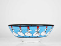 30 cm Turkish Ceramic Bowl Whirling Dervish Light Blue Ceramic Sydney Grand Bazaar 