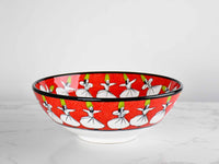 30 cm Turkish Ceramic Bowl Whirling Dervish Red Ceramic Sydney Grand Bazaar 