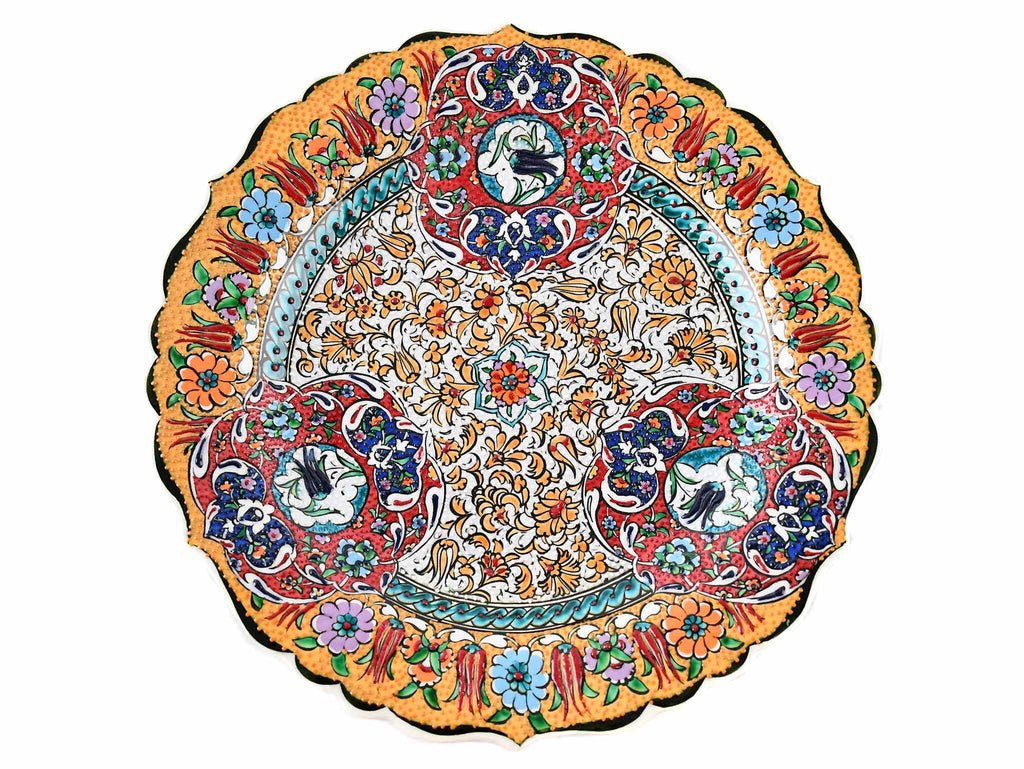 30 cm Turkish Ceramic Plate Ottoman Iznik Design 12 Ceramic Sydney Grand Bazaar 