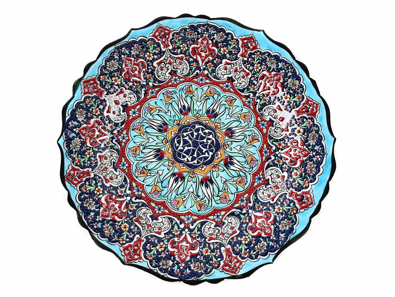 30 cm Turkish Ceramic Plate Ottoman Iznik Design 14 Ceramic Sydney Grand Bazaar 