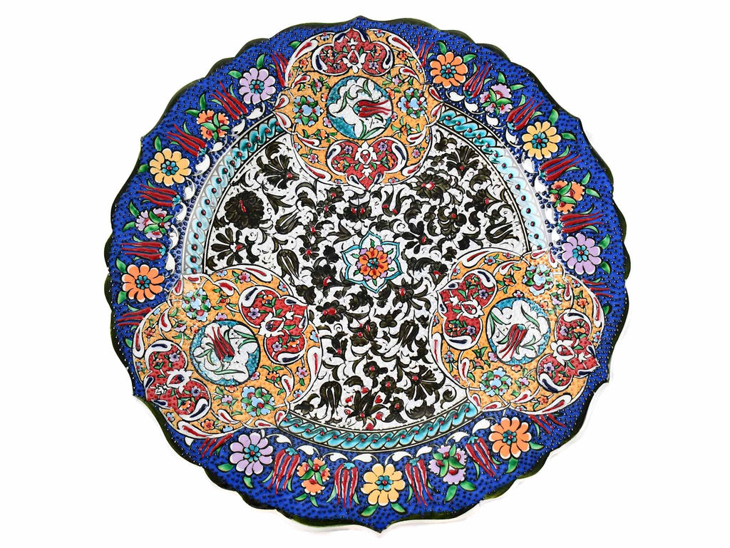30 cm Turkish Ceramic Plate Ottoman Iznik Design 4 Ceramic Sydney Grand Bazaar 
