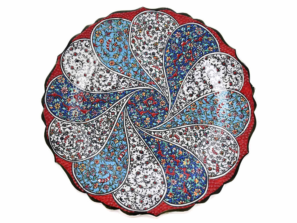 30 cm Turkish Ceramic Plate Ottoman Iznik Design 9 Ceramic Sydney Grand Bazaar 