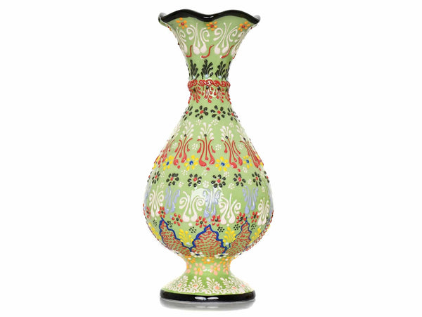 30 cm Turkish Ceramic Vase Dantel Light Green 1 Ceramic Sydney Grand Bazaar 