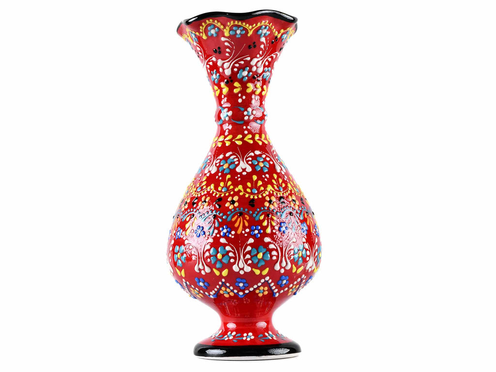 30 cm Turkish Ceramic Vase Dantel Red Design 2 Ceramic Sydney Grand Bazaar 