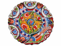30 cm Turkish Plate Daisy Shaped Flower Collection Red Ceramic Sydney Grand Bazaar 6 
