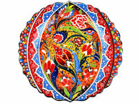 30 cm Turkish Plate Daisy Shaped Flower Collection Red Ceramic Sydney Grand Bazaar 4 