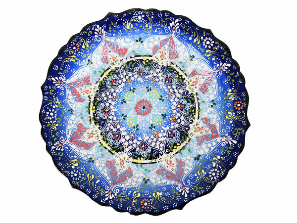 30 cm Turkish Plate Dantel Nimet Collection Blue Ceramic Sydney Grand Bazaar 2 