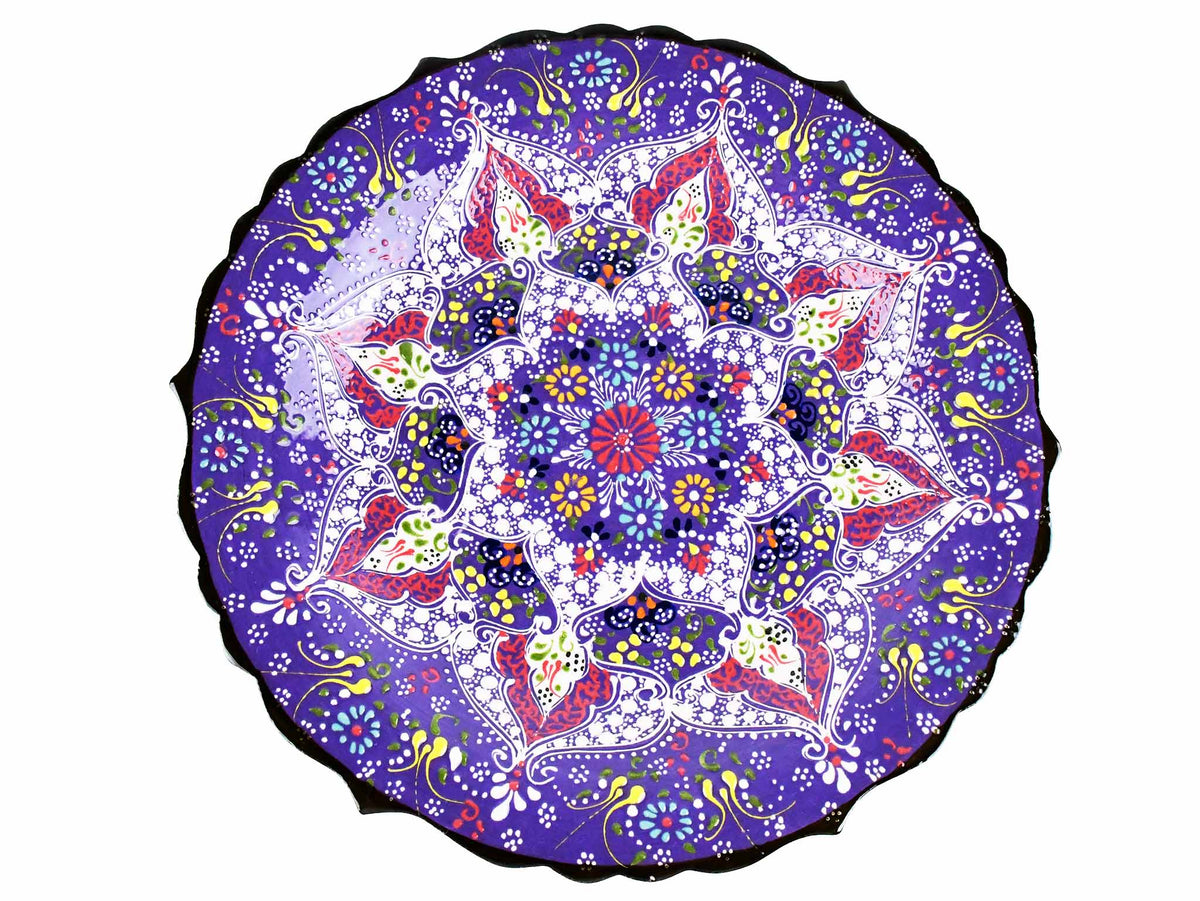 30 cm Turkish Plate Dantel Nimet Collection Purple Ceramic Sydney Grand Bazaar 1 