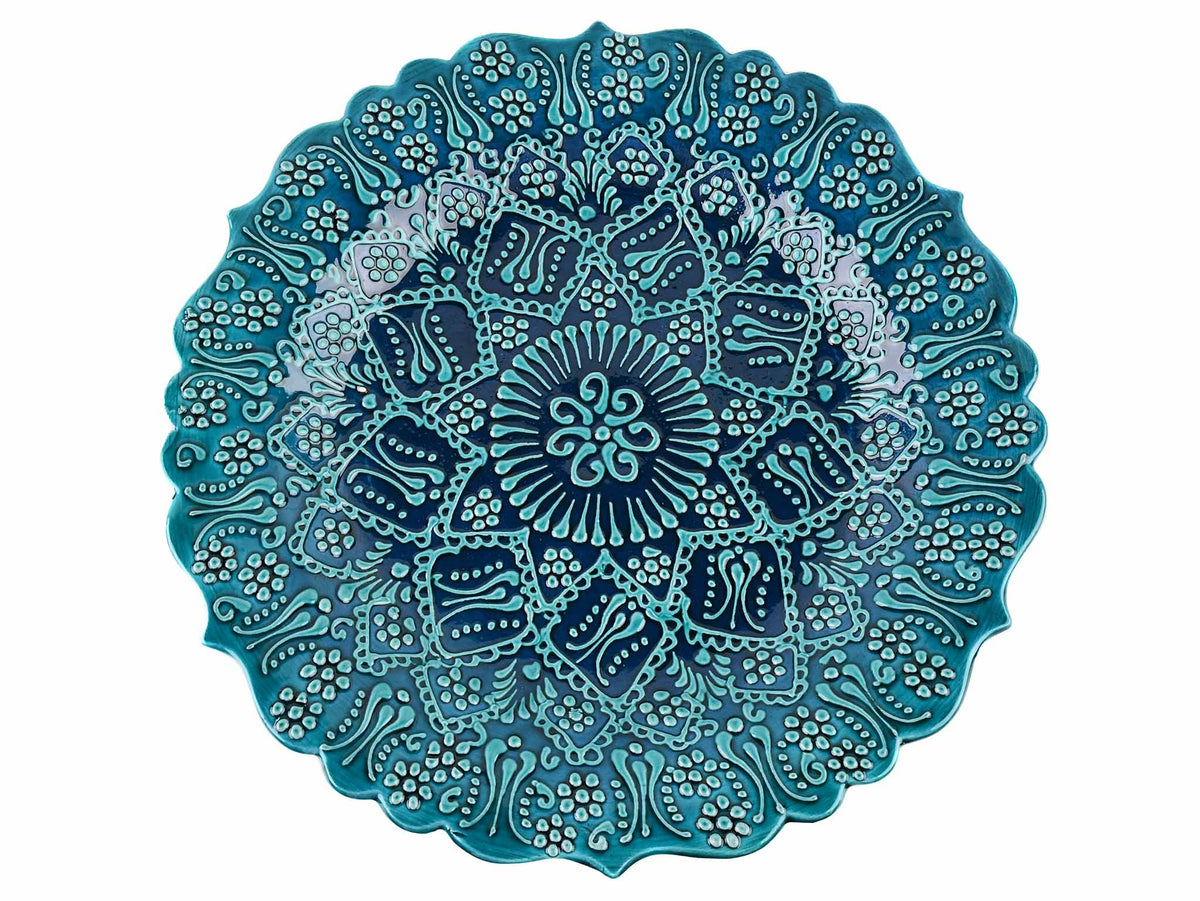 30 cm Turkish Plate Firuze Collection Turquoise Green Ceramic Sydney Grand Bazaar 2 